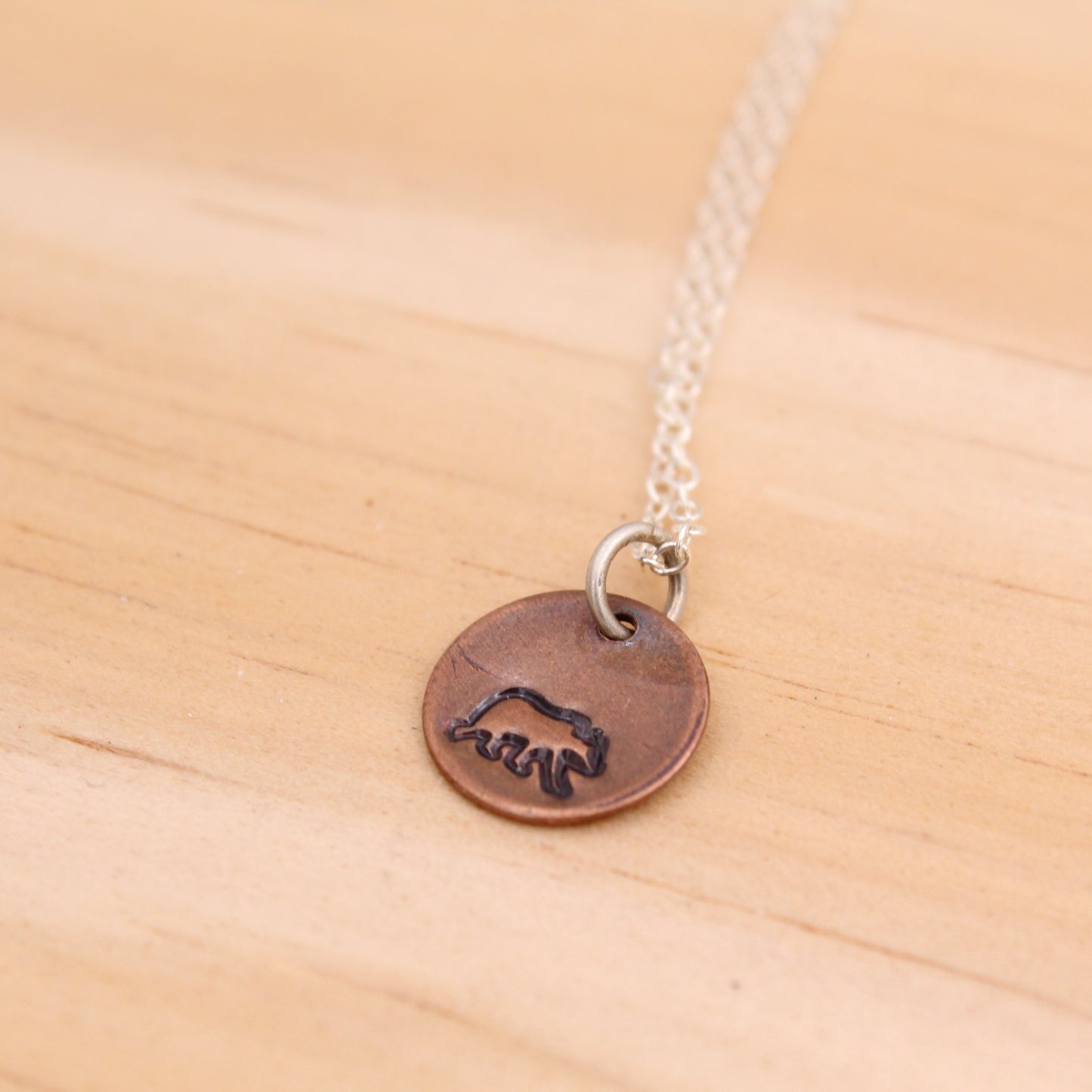 Stamped Copper Necklace - Animals and More