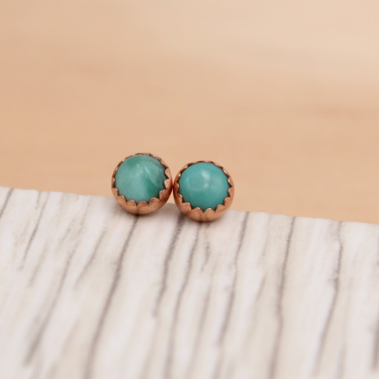 Turquoise and Copper Studs