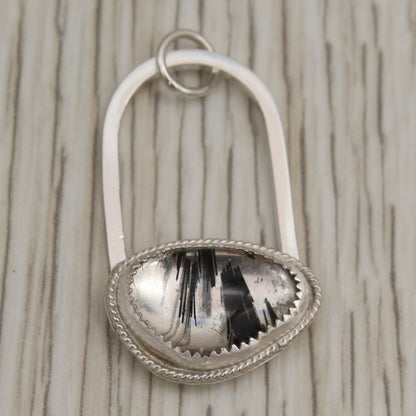 Tourmaline in Quartz Sterling Silver Pendant