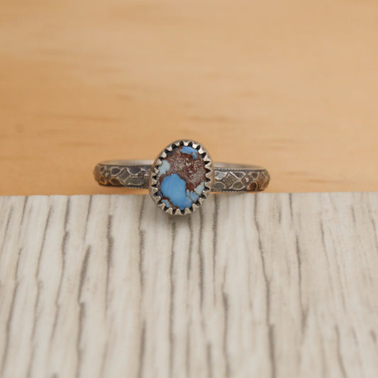 Size 7 Natural Lavender Kazakhstan Turquoise Ring