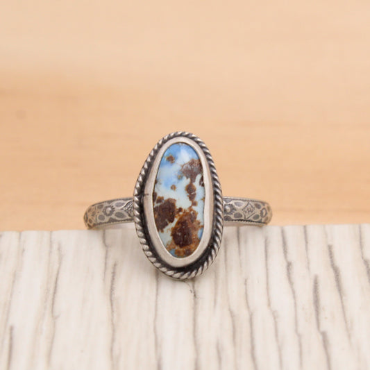 Size 7 Lavender Turquoise Ring