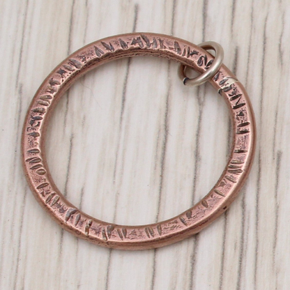 Hammered Circle Necklace