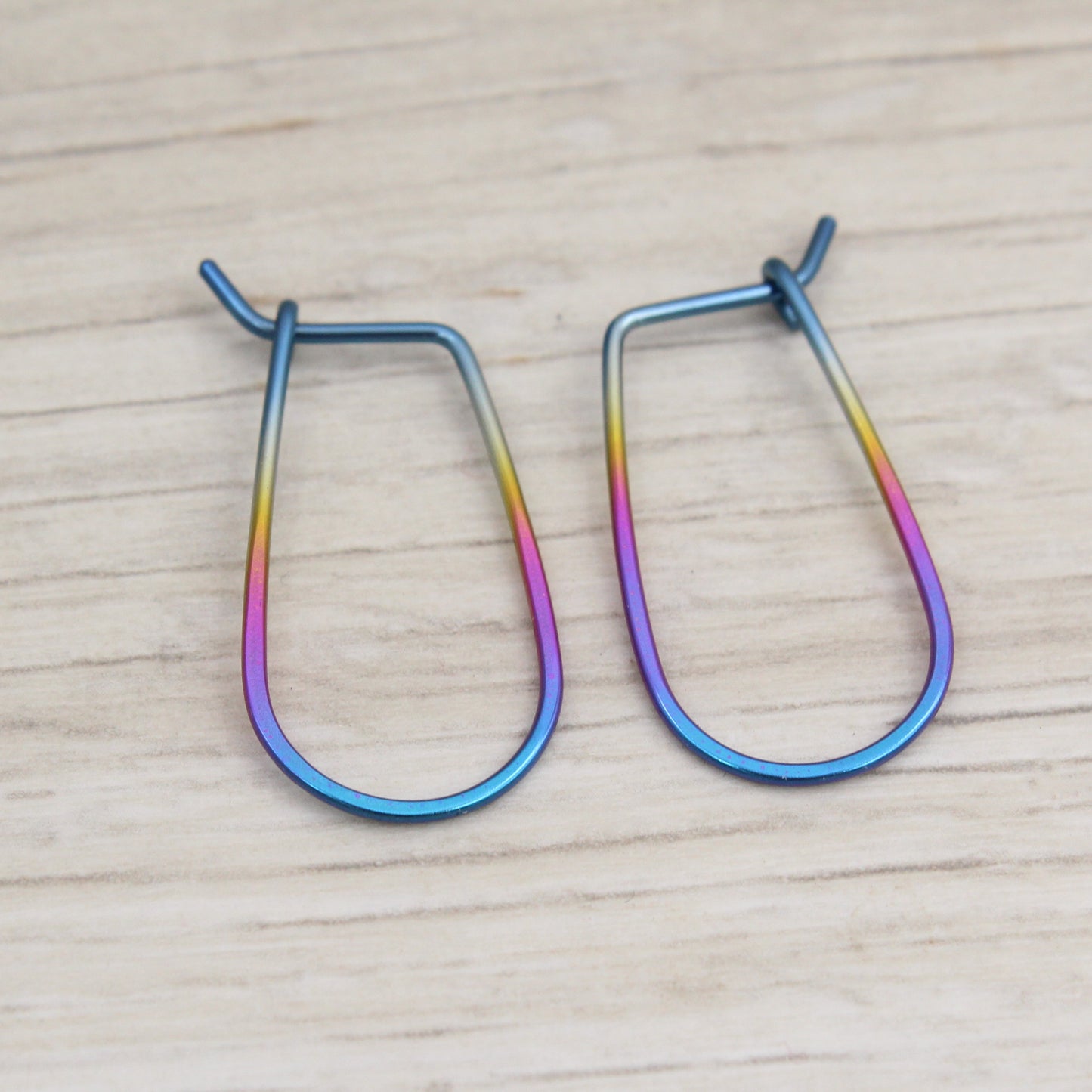#3133 Rainbow Niobium Hoops