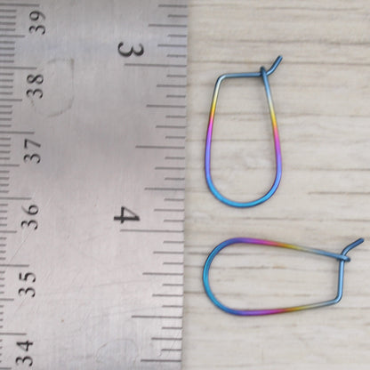 #3133 Rainbow Niobium Hoops