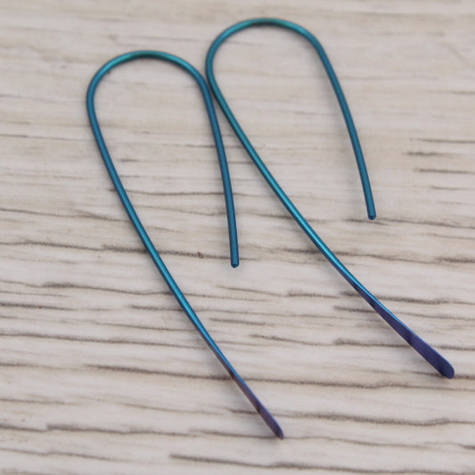 #3127 Turquoise Niobium Hook Earrings