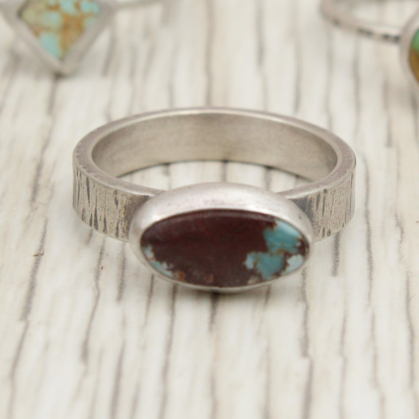 Size 7 1/2 Lavender Turquoise Ring