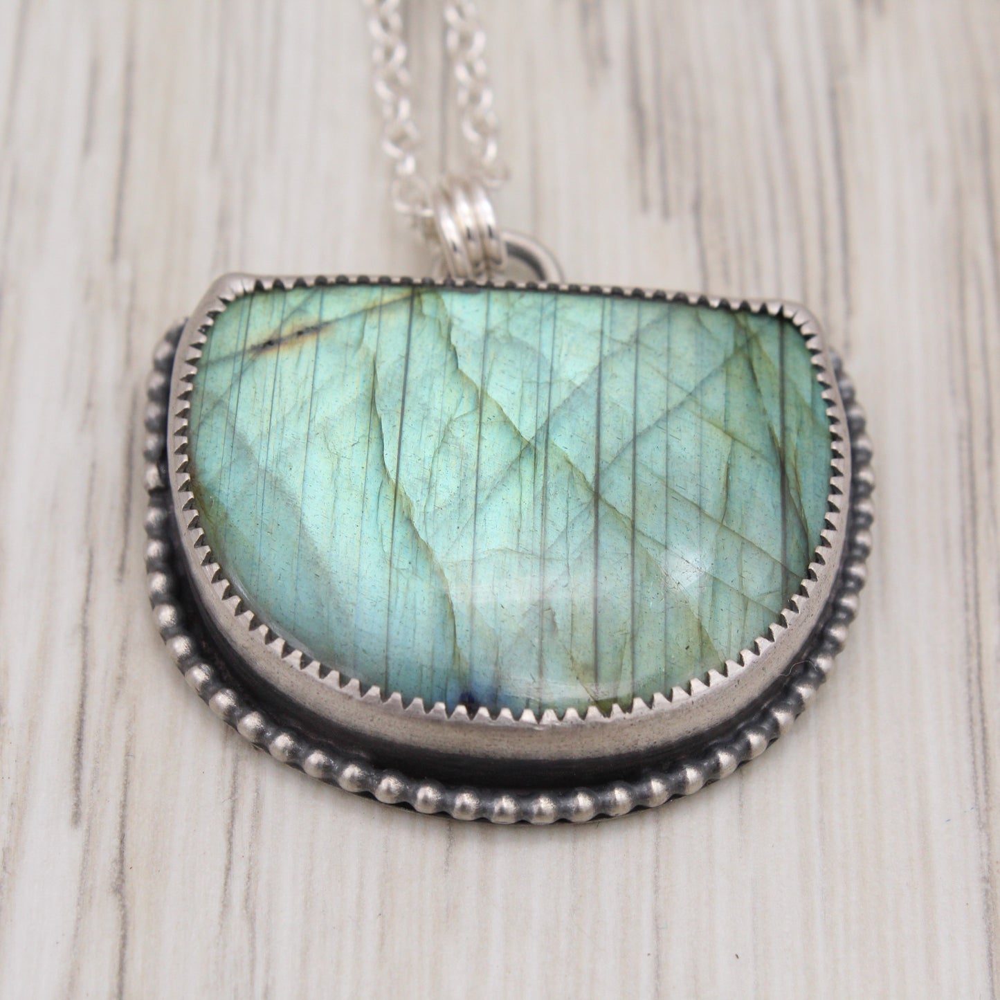 Labradorite Phoenix Rising Necklace