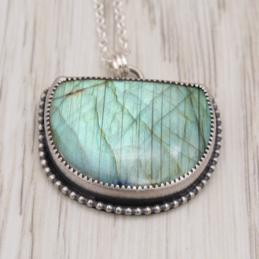 Labradorite Phoenix Rising Necklace
