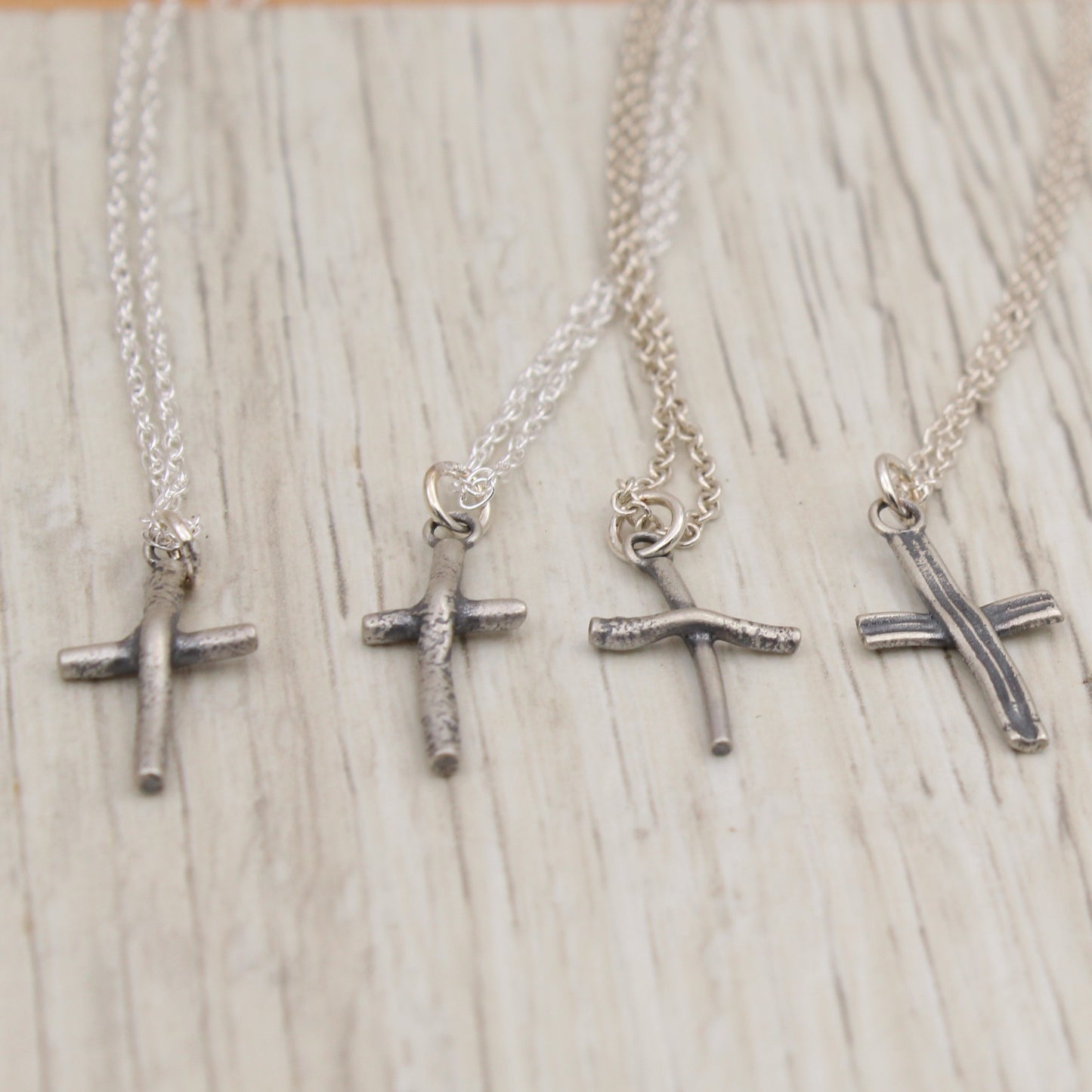 Reclaimed Silver Cross Necklace - Choose your Design