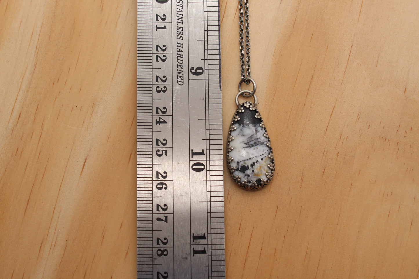 White Buffalo and Sterling Silver Necklace