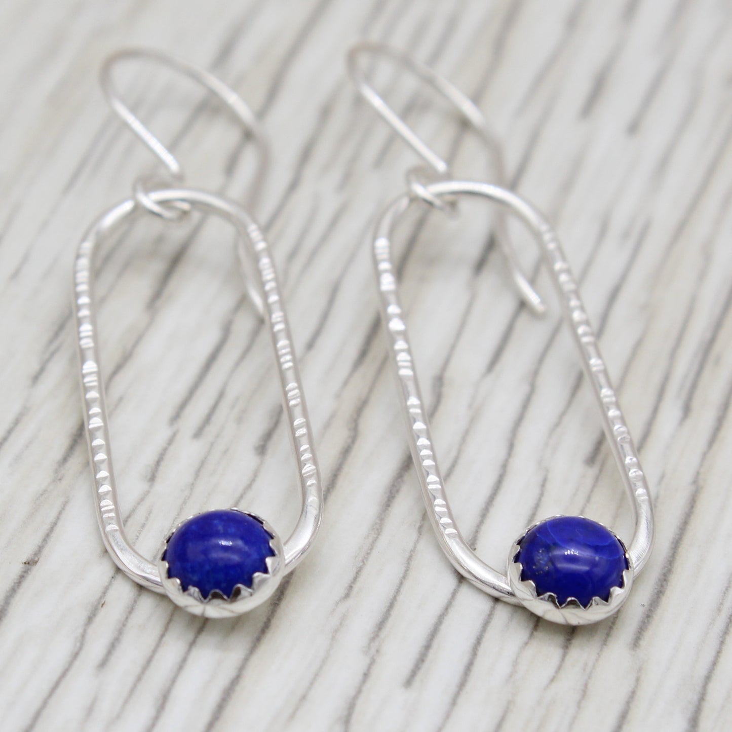 Lapis Lazuli and Sterling Silver Earrings