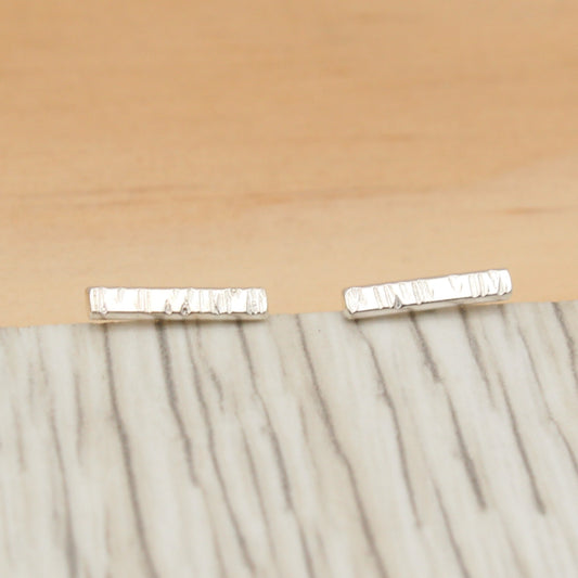 Sterling Silver Bar Studs