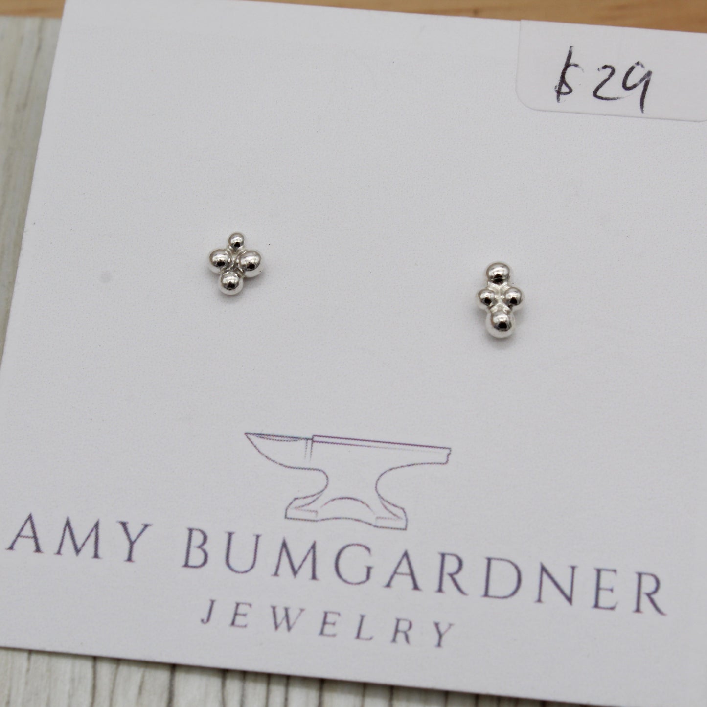 Sterling Silver Bar Studs