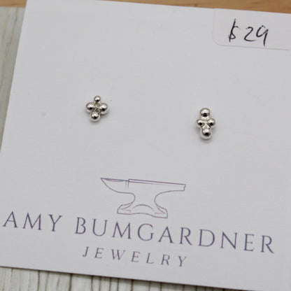 Sterling Silver Bar Studs