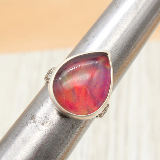 Size 8 #3173 Aurora Opal Doublet Ring