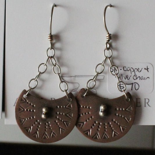 Boho Copper Earrings