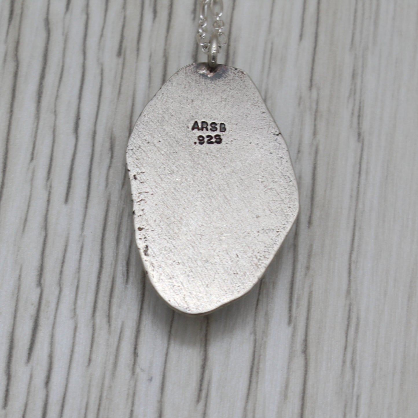 Kingman AZ Turquoise and Reclaimed Sterling Silver Necklace