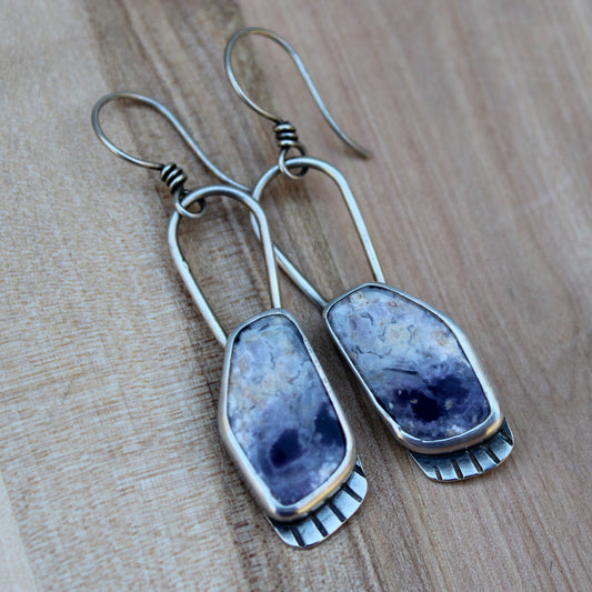 Purple Opal Earrings