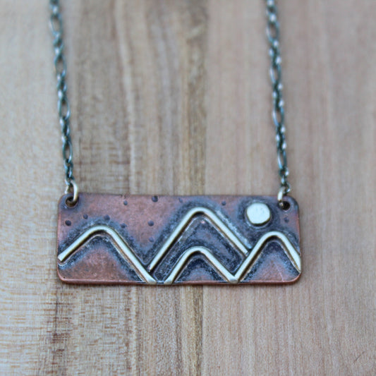 Mountain Scene Necklace