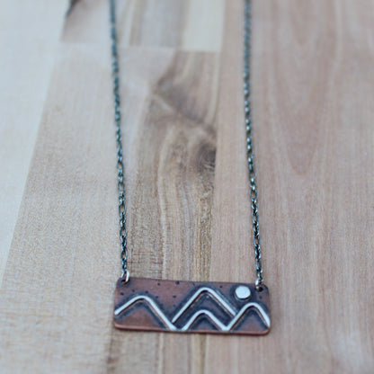 Mountain Scene Necklace