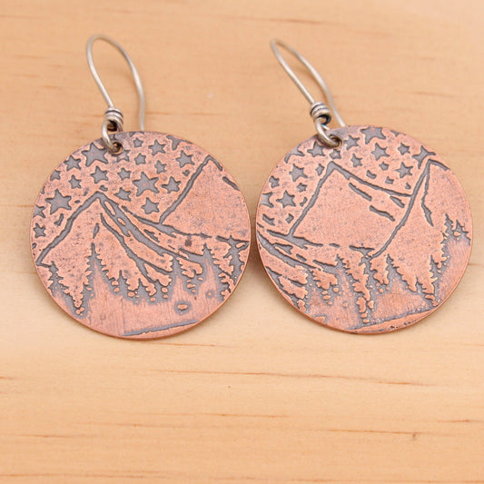 Mountain Scene Earrings