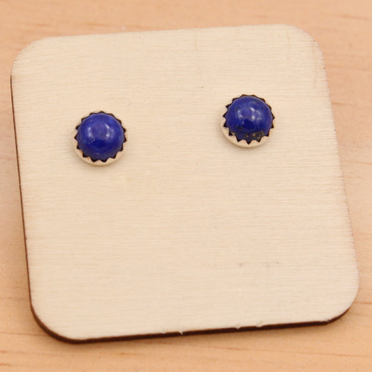 Lapis Studs - 6mm