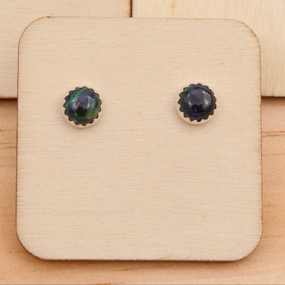 Azurite Malachite Chrysocolla Studs #3071 #3006