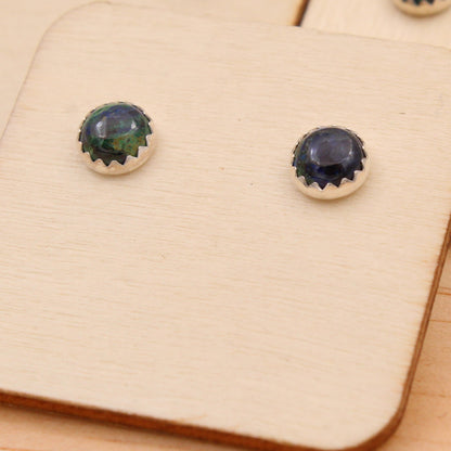 Azurite Malachite Chrysocolla Studs #3071 #3006