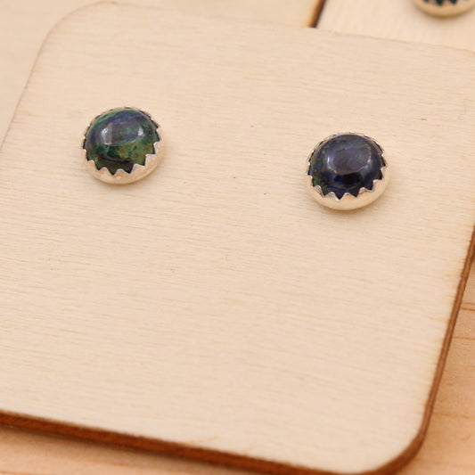 Azurite Malachite Chrysocolla Studs #3071 #3006