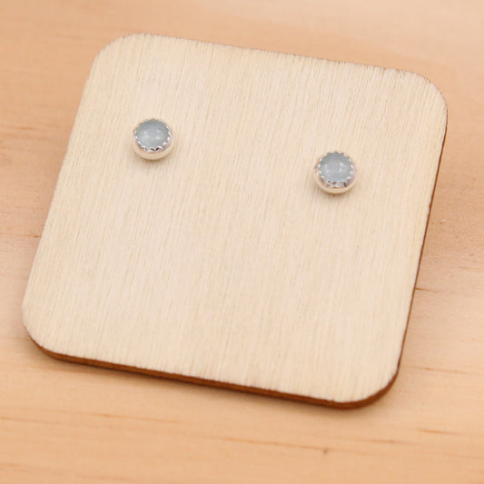 Aquamarine Studs