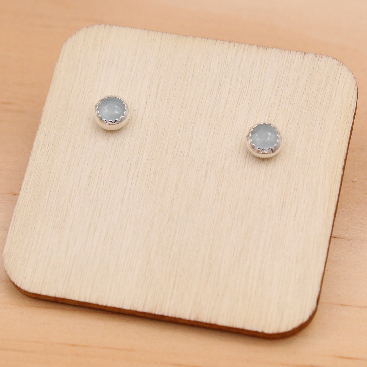 Aquamarine Studs