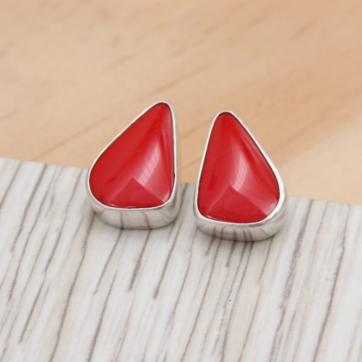 Rosarita and Sterling Silver Studs