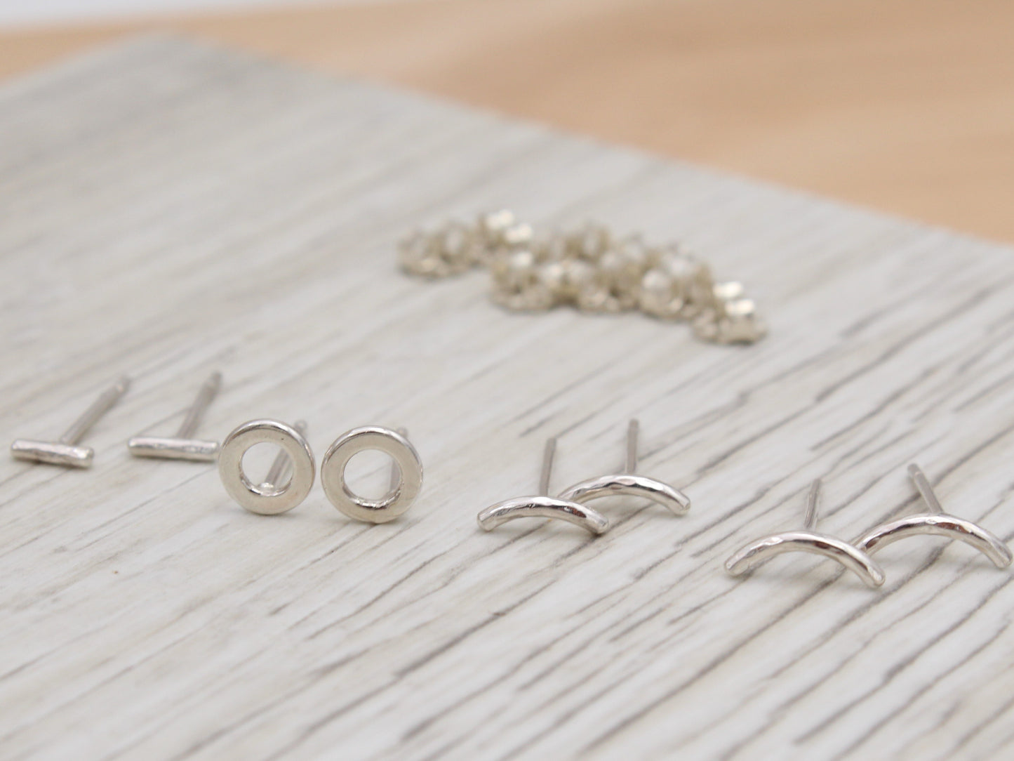 Sterling Silver Bar Studs