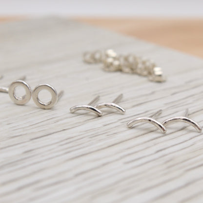 #3067 Sterling Silver Circle Studs