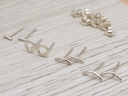 #3067 Sterling Silver Circle Studs