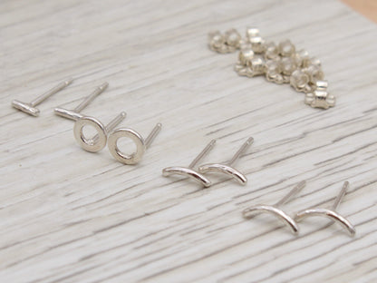 #3067 Sterling Silver Circle Studs