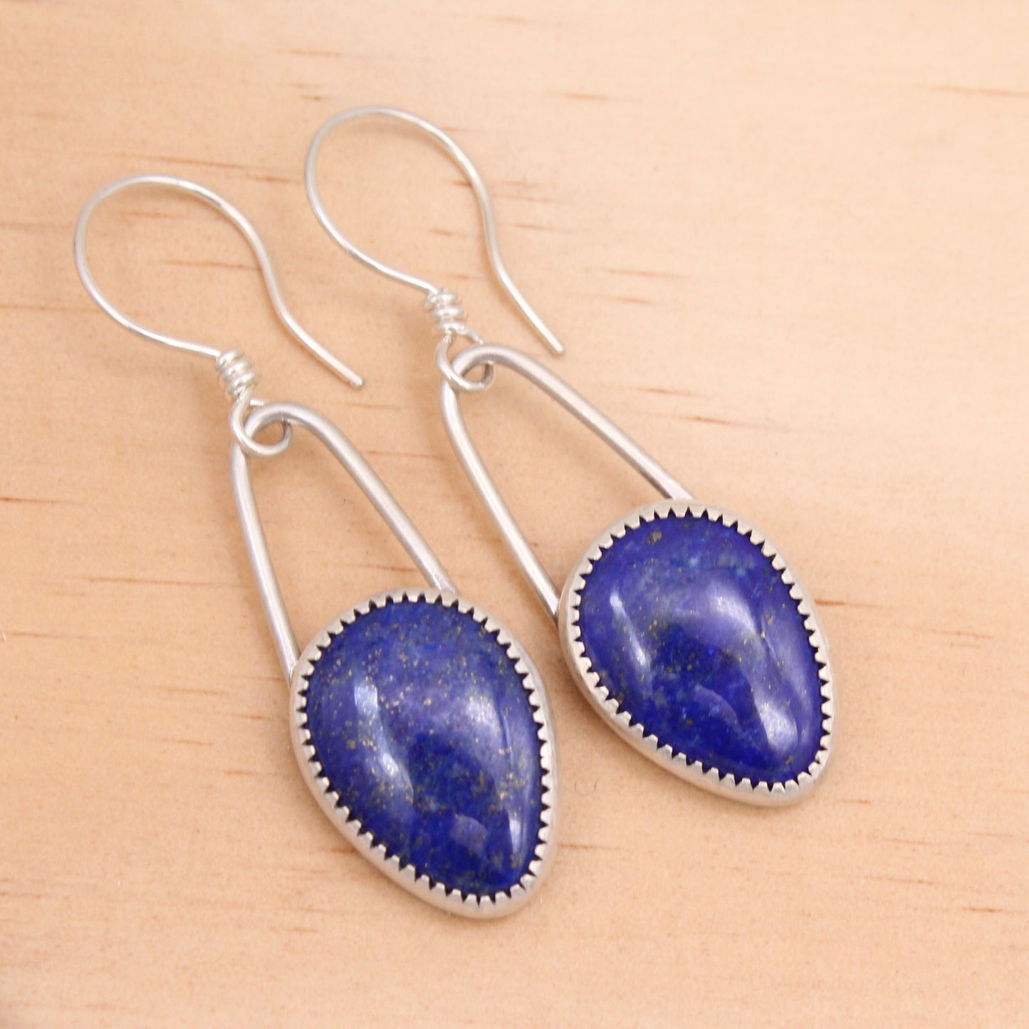 Lapis and Silver Earrings