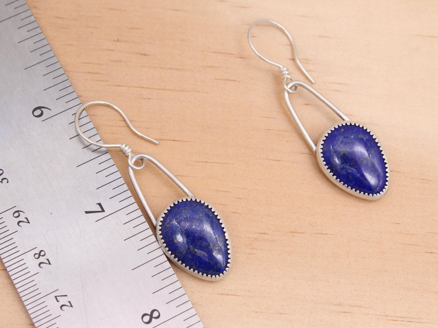 Lapis and Silver Earrings