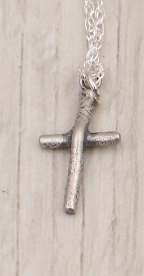 Reclaimed Silver Cross Necklace - Choose your Design