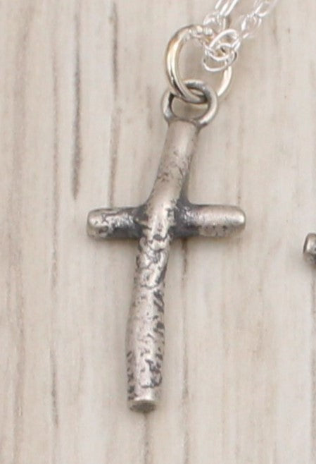Reclaimed Silver Cross Necklace - Choose your Design