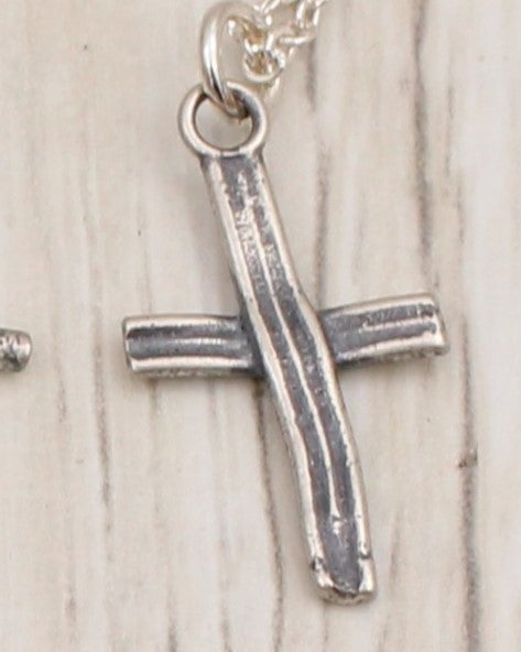 Reclaimed Silver Cross Necklace - Choose your Design