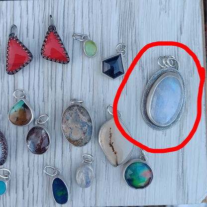 Rainbow Moonstone Pendant