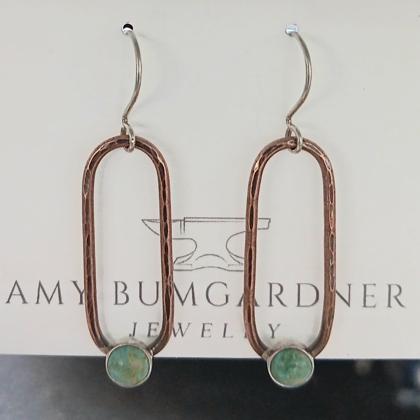 Turquoise and Copper Earrings