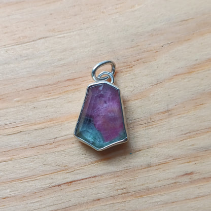 Himalayan Quartz With Ruby In Zoisite Doublet Pendant