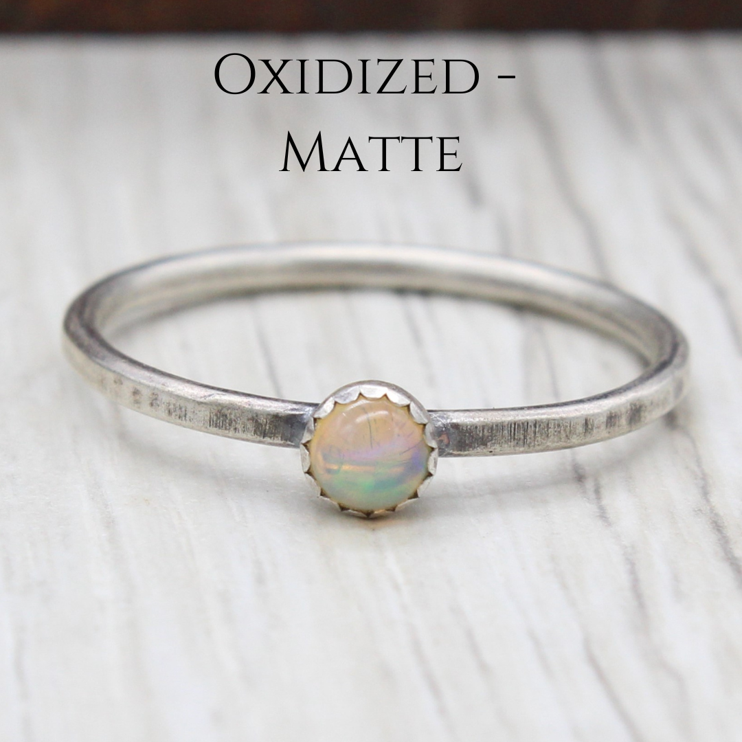 Stack Ring - Pink Opal