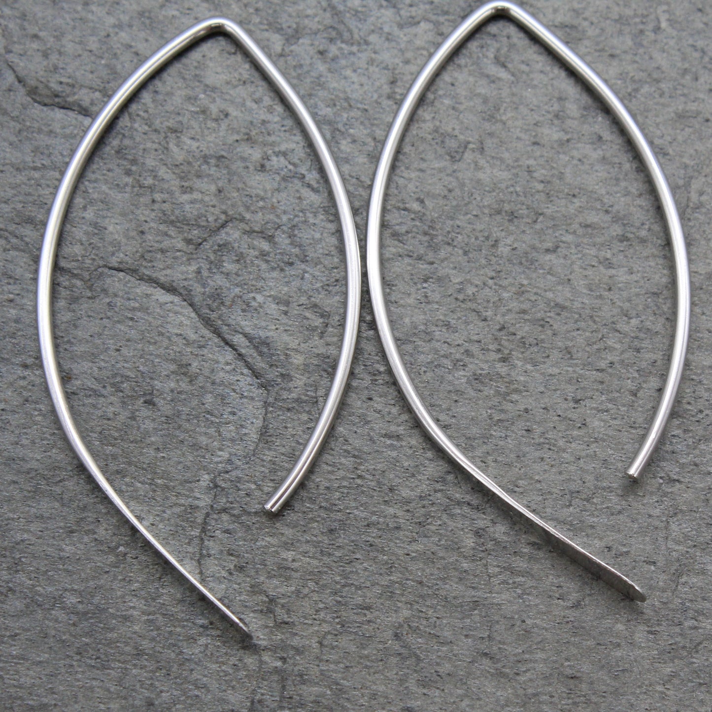 Minimalist Almond Paddle Earrings